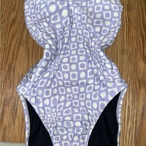 Geometric Patterned One-Piece Swimsuit